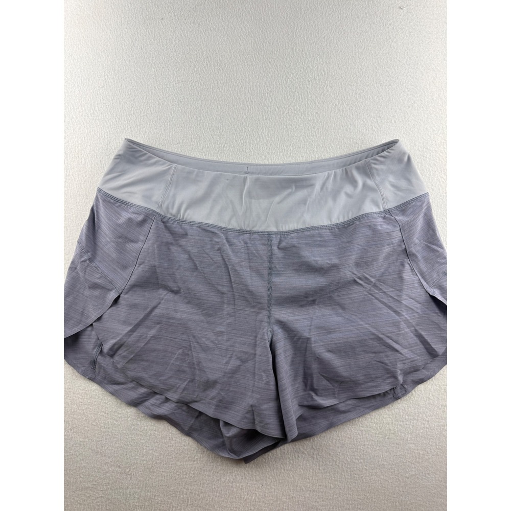 Athleta Run With It Textured 3.5 Short Grey Space Dye Plus Size 1X Activewear